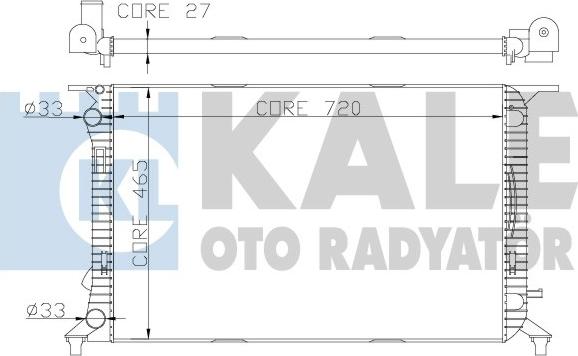 KALE OTO RADYATÖR 342340 - Radiators, Motora dzesēšanas sistēma www.autospares.lv