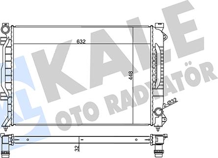 KALE OTO RADYATÖR 355530 - Radiators, Motora dzesēšanas sistēma www.autospares.lv