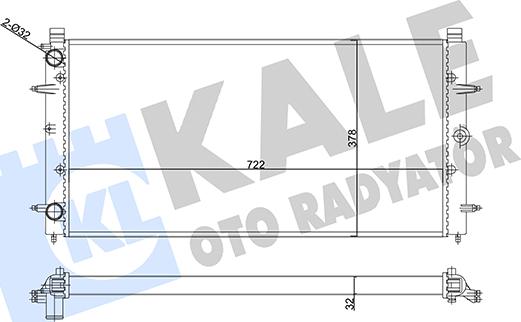 KALE OTO RADYATÖR 356880 - Radiators, Motora dzesēšanas sistēma www.autospares.lv