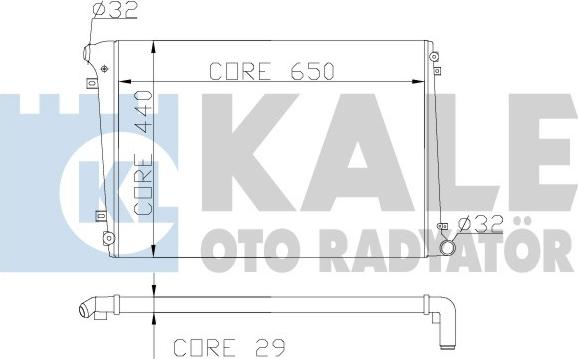 KALE OTO RADYATÖR 353600 - Radiators, Motora dzesēšanas sistēma www.autospares.lv