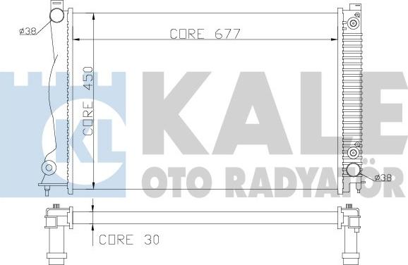 KALE OTO RADYATÖR 353200 - Radiators, Motora dzesēšanas sistēma www.autospares.lv