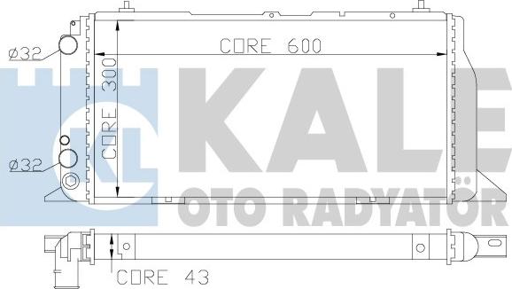 KALE OTO RADYATÖR 367300 - Radiators, Motora dzesēšanas sistēma www.autospares.lv