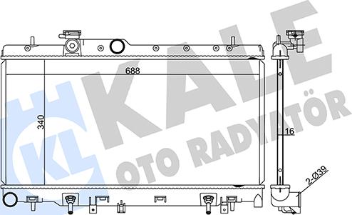 KALE OTO RADYATÖR 371500 - Radiators, Motora dzesēšanas sistēma www.autospares.lv