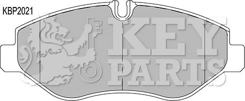Key Parts KBP2021 - Bremžu uzliku kompl., Disku bremzes www.autospares.lv