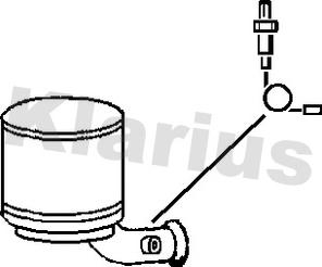 Klarius 390129 - Nosēdumu / Daļiņu filtrs, Izplūdes gāzu sistēma www.autospares.lv