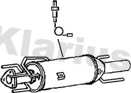 Klarius 390248 - Nosēdumu / Daļiņu filtrs, Izplūdes gāzu sistēma www.autospares.lv