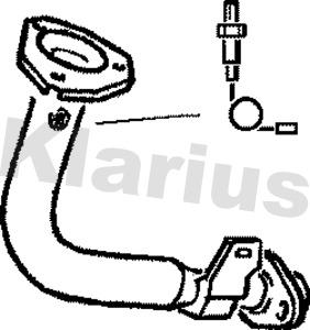 Klarius 301283 - Izplūdes caurule www.autospares.lv