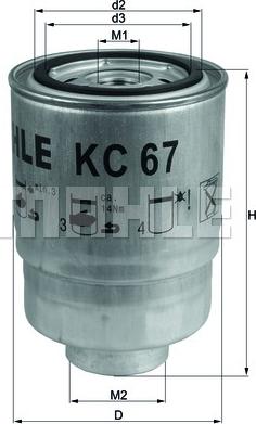KNECHT KC 67 - Degvielas filtrs www.autospares.lv