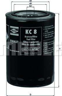 KNECHT KC 8 - Degvielas filtrs www.autospares.lv
