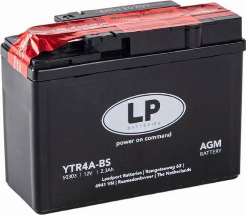 LandportBV MB YTR4A-BS - Startera akumulatoru baterija www.autospares.lv