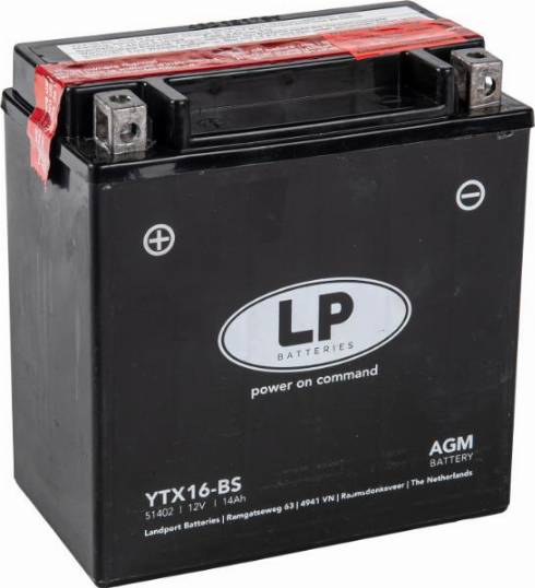 LandportBV MB YTX16-BS - Startera akumulatoru baterija www.autospares.lv