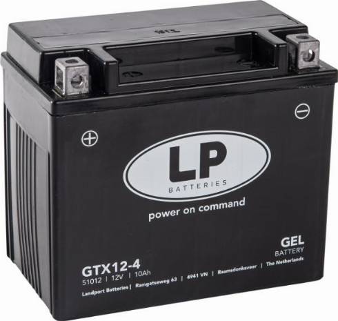 LandportBV MG GTX12-4 - Startera akumulatoru baterija www.autospares.lv