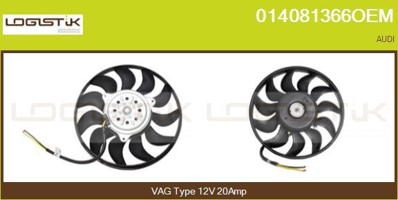 LGK 014081366OEM - Ventilators, Motora dzesēšanas sistēma www.autospares.lv