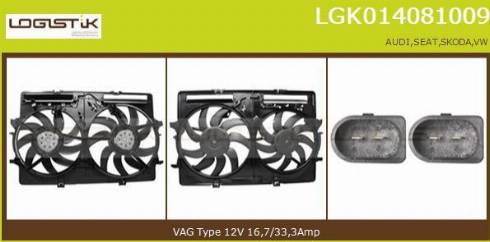 LGK LGK014081009 - Elektromotors, Dzes. sist. radiatora ventilators www.autospares.lv