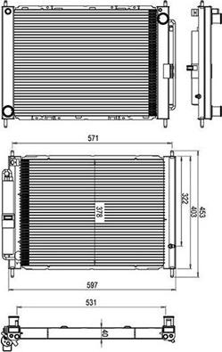 Magneti Marelli 359000310030 - Radiators, Motora dzesēšanas sistēma www.autospares.lv
