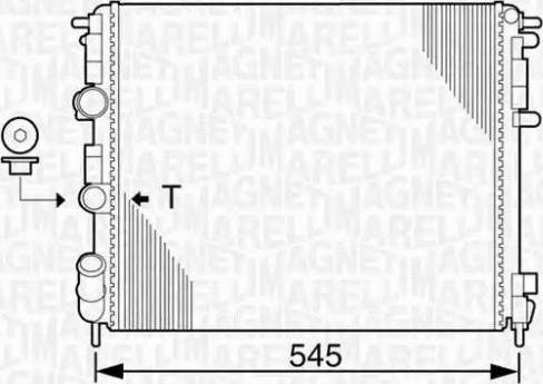 Magneti Marelli 350213990000 - Radiators, Motora dzesēšanas sistēma www.autospares.lv