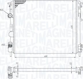 Magneti Marelli 350213195200 - Radiators, Motora dzesēšanas sistēma www.autospares.lv