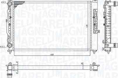 Magneti Marelli 350213191700 - Radiators, Motora dzesēšanas sistēma www.autospares.lv