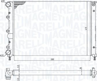 Magneti Marelli 350213198400 - Radiators, Motora dzesēšanas sistēma www.autospares.lv