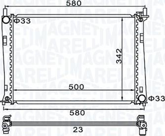 Magneti Marelli 350213152600 - Radiators, Motora dzesēšanas sistēma www.autospares.lv