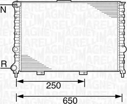 Magneti Marelli 350213100500 - Radiators, Motora dzesēšanas sistēma www.autospares.lv