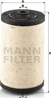 Mann-Filter BFU 811 - Degvielas filtrs www.autospares.lv