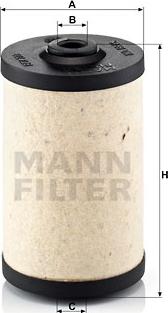 Mann-Filter BFU 700 x - Degvielas filtrs www.autospares.lv
