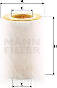 Mann-Filter C 1036/2 - Gaisa filtrs www.autospares.lv