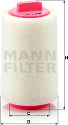 Mann-Filter C 1287 - Gaisa filtrs www.autospares.lv