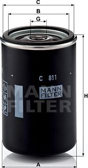 Mann-Filter C 811 - Gaisa filtrs www.autospares.lv