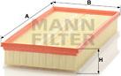 Mann-Filter C 37 153/1 - Gaisa filtrs www.autospares.lv