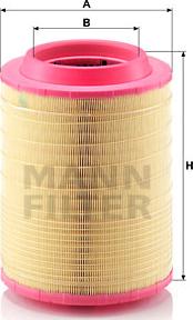 Mann-Filter C 25 660/2 - Gaisa filtrs www.autospares.lv