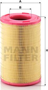 Mann-Filter C 25 003 - Gaisa filtrs www.autospares.lv