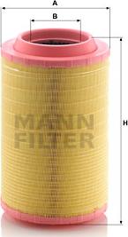 Mann-Filter C 25 860/8 - Gaisa filtrs www.autospares.lv