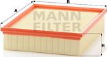 Mann-Filter C 26 168/2 - Gaisa filtrs www.autospares.lv