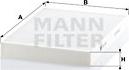 Mann-Filter CU 3037 - Filtrs, Salona telpas gaiss www.autospares.lv