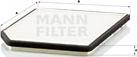 Mann-Filter CU 2525 - Filtrs, Salona telpas gaiss www.autospares.lv