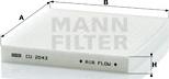 Mann-Filter CU 2043 - Filtrs, Salona telpas gaiss www.autospares.lv
