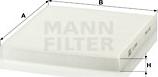 Mann-Filter CU 23 009 - Filtrs, Salona telpas gaiss www.autospares.lv