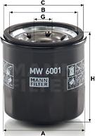 Mann-Filter MW 6001 - Eļļas filtrs www.autospares.lv