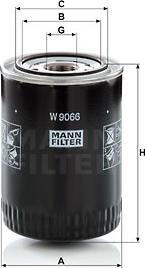 Mann-Filter W 9066 - Eļļas filtrs www.autospares.lv