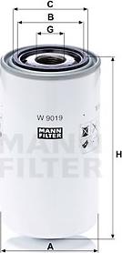Mann-Filter W 9019 - Eļļas filtrs www.autospares.lv