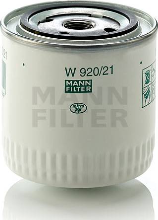 Mann-Filter W 920/21 (10) - Eļļas filtrs www.autospares.lv