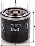 Mann-Filter W 6026 - Eļļas filtrs www.autospares.lv