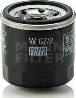 Mann-Filter W 67/81 - Eļļas filtrs www.autospares.lv