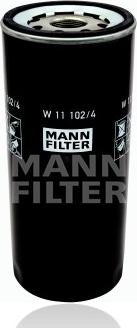 Mann-Filter W 11 102/4 - Eļļas filtrs www.autospares.lv