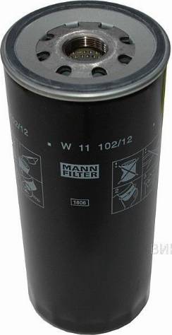 Mann-Filter W 11 102/12 - Eļļas filtrs www.autospares.lv