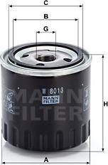 Mann-Filter W 8013 - Eļļas filtrs www.autospares.lv