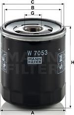 Mann-Filter W 7053 - Eļļas filtrs www.autospares.lv