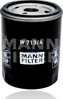 Mann-Filter W 713/4 - Eļļas filtrs www.autospares.lv